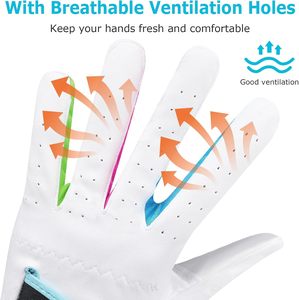 Guantes de Golf para Niños, Mano Izquierda/Derecha, Transpirables, de Primera Calidad, para Jóvenes, Niños Pequeños y Niñas - Product Image 3