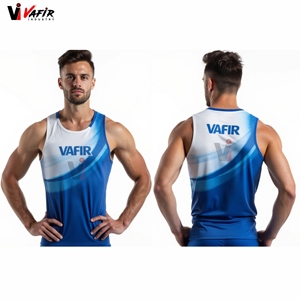 Uniformes de Atletismo Personalizados al por Mayor con Logotipo de Equipo, Camisetas de Maratón de Verano, Ropa de Práctica Ligera de Secado Rápido, Unisex para Adultos Vafir - Product Image 4