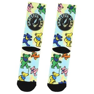 Grateful Dead Crew Socks Chaussettes d'été décontractées pour adultes, à séchage rapide, respirantes, avec motif d'ours dansants, pour le yoga - Product Image 2