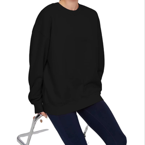 Impression numérique sur silicone, col rond ample, 320G, 100% coton, style pull, coupe ample vintage, doux - Product Image 1