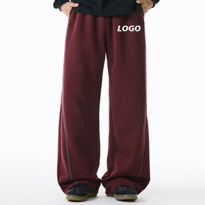 Pantalon de survêtement décontracté pour homme, coupe droite ample avec cordon de serrage - Product Image 3