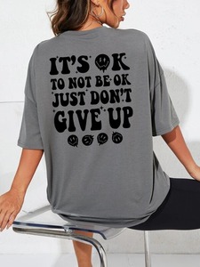 T-shirts en coton surdimensionnés personnalisés avec impression en relief, unisexes, à manches courtes, impression personnalisée, t-shirt décontracté pour femmes, fitness - Product Image 2