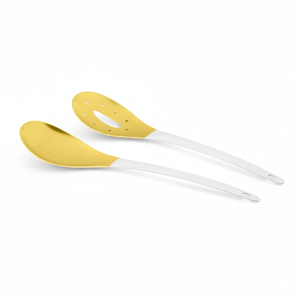 Prix de gros de cuillères coniques fendues en acier inoxydable ensembles de vaisselle de luxe cuillère cuillère à soupe de riz en acier inoxydable - Product Image 1