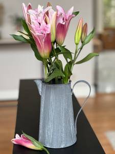 แจกันดอกไม้โลหะสไตล์เรียบง่าย เคลือบสีฝุ่น สำหรับตกแต่งภายในบ้าน - Product Image 4