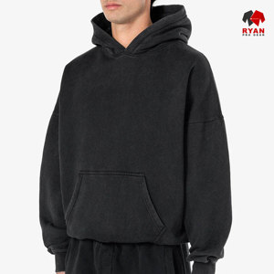 Sudadera con Capucha para Hombre Ryan Pro Gear con Logotipo Personalizado en la Parte Delantera, 100% Algodón Felpa, Transpirable, Corte Regular, Especial de Invierno - Product Image 2