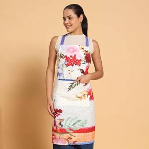 Indian Exporter Latest Design 100% Cotton Sleeveless Cooking <b>Kitchen</b> Bib <b>Apron</b> with Private Label - Product Image 5