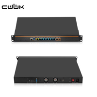 CWWK 1U Z87 Firewall de 19 pulgadas para montaje en rack, i5-4300M, 8 x i226-V 2.5GbE, 2x10GbE SFP+, DDR3, OPNsense, servidor para laboratorio en casa, dispositivo de firewall.