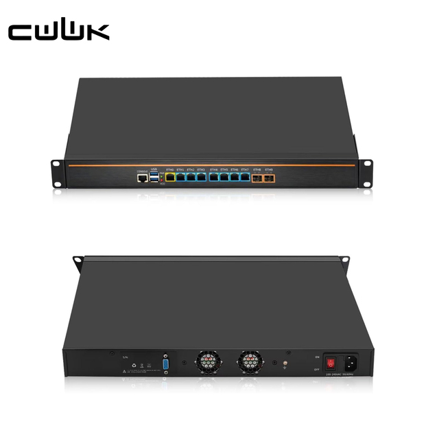 CWWK 1U Z87 19" Rackmount Firewall i5-4300M 8 x i226-V 2.5GbE 2x10GbE SFP+ DDR3 OPNsense Homelab Server Firewall Appliance