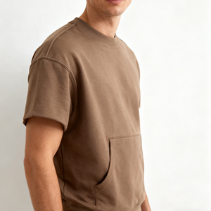 Camiseta Extra Grande Personalizada para Hombre, con Logotipo Impreso, 100% Algodón, Tallas Grandes, Camiseta Holgada de Moda Otoñal para Hombre - Product Image 5