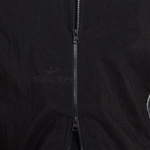 Water Resistant <b>Reflective</b> <b>Running</b> <b>Jacket</b> With Adjustable Hood Full Zip Closure And Breathable Fabric For Exercise Training - Product Image 6