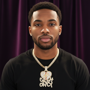 Colgante de Corazón de Lujo Estilo Hip Hop, Chapado en Oro con Moissanita, Joyería Personalizada para Hombres, Solo Pago en Efectivo - Product Image 3