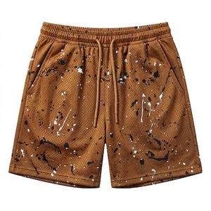 Shorts de basket-ball pour hommes surdimensionnés de qualité supérieure, respirants, en mesh, pour la salle de sport - Product Image 1