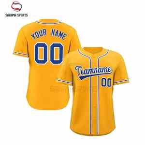 Fabricant de vêtements de sport personnalisés, usine de maillots de baseball, OEM, vente en gros, vêtements d'équipe, chemises de baseball - Product Image 1