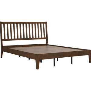 Base de Cama Moderna de Madera de Pino Sólido, Color Marrón, Tipo Plataforma, para Dormitorio, Muebles para el Hogar - Product Image 2