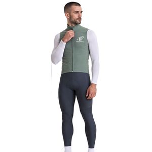 Chaleco de Ciclismo sin Mangas para Hombre, Color Verde Salvia, con Cierre Completo, Resistente al Viento, para Ciclismo de Carretera - Product Image 2