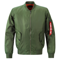 OEM Özel Logo Pilot Bomber Ceket Erkekler İçin Özelleştirilmiş Nakış İş Kıyafeti MA-1 Uçuş Bomber Ceketi
