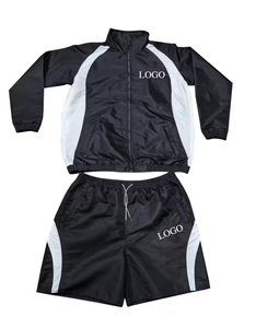 Conjunto de Pantalones Cortos de Nailon Unisex 2026, Hechos a Medida, Conjunto de Dos Piezas con Cremallera de Poliéster y Nailon, Chaqueta Cortavientos y Pantalones Cortos Deportivos para Hombre - Product Image 1