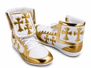 Botas de Boxeo Personalizadas de Alta Calidad Hechas en Fábrica al por Mayor, Botas de Boxeo Profesionales con Estilo Cristiano para Artes Marciales - Product Image 1