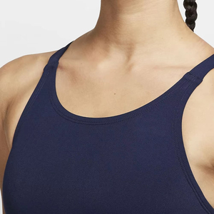 Traje de Baño de Una Pieza Azul Marino para Mujer, Cintura Alta, Sin Mangas, Cuello Redondo, Secado Rápido, Color Sólido, para Verano - Product Image 4