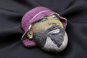 Collier pendentif personnalisé en argent 925 certifié Moissanite, style hip-hop luxe glacé pour rappeur - Product Image 3