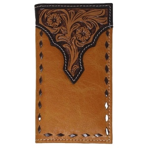 Bolso Ejecutivo de Cuero Genuino Hecho a Mano, Diseño Bohemio Intrincado, Cierre de Cremallera, Duradero, Puro, para Viajes, Otoño/Invierno/Primavera/Verano - Product Image 1