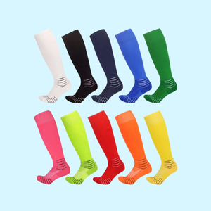 Anti-Slip <b>Socks</b> for Summer Football Running Crew Knitted Men's Letter Standard Compression <b>Breathable</b> <b>Socks</b> Body Logo Custom - Product Image 1