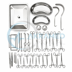 Juego de 38 Instrumentos Quirúrgicos para Apendicectomía y Hernia, Acero Inoxidable, Kit de Cirugía General, Certificado CE, Reutilizable - Product Image 2