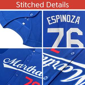 Camiseta de Béisbol Personalizada para Niños, Uniforme con Estampado por Transferencia Térmica, 100% Poliéster, Manga Corta - Product Image 6