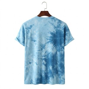T-shirt décontracté pour homme, style vintage tie-dye, col rond, streetwear, tissu léger et doux, mode estivale, coupe décontractée, tendance, pour tous les jours, style urbain - Product Image 5
