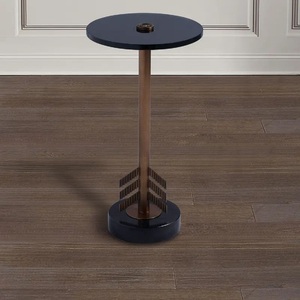 Mesa de Cóctel de Aluminio de Alta Calidad, Muebles de Primera Calidad, Mesa Auxiliar Metálica para el Hogar, Hotel, Vino y Bebidas, Latón - Product Image 2