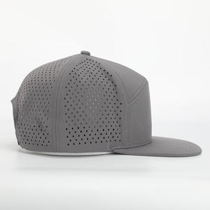 OARH INT INDUSTRY 2026 Gorra Snapback Exclusiva Unisex Negra de 5 Paneles con Visera Plana, Parche Bordado y Agujeros Cortados con Láser, Sombrero de Moda Personalizado - Product Image 2