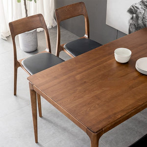 Chaise de salle à manger en bois massif noyer SINTERIOR, mobilier de maison moderne de luxe - Product Image 5