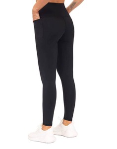 Casual High Waist <b>Knitted</b> <b>Tight</b> Yoga Leggings 100% Cotton Custom High Quality Solid Seamless Breathable Eco-Friendly Quick Dry - Product Image 4