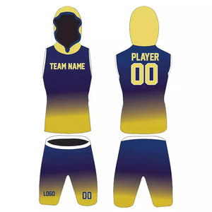 Uniformes de football 7V7 personnalisés de haute qualité, 100% polyester respirant, ensemble pour joueurs unisexes, football américain professionnel - Product Image 2