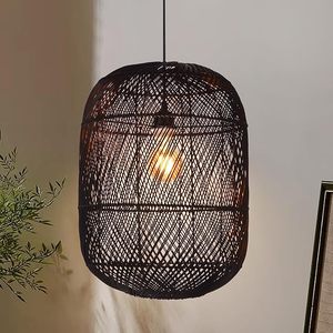 <b>Wicker</b> Rattan <b>Lampshade</b> Decorative Pendant Lamp Shade Eco Friendly Handmade Wholesale Manufacturer OEM ODM - Product Image 6