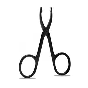 Juego de Pinzas de Acero Inoxidable de Lujo UBI, Hechas a Mano, Reutilizables y Duraderas, con Punta Recta para Cejas y Vello Facial - Product Image 1