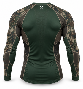 Ropa Interior Térmica y de Compresión para Caza |   Camuflaje Verde Oliva - Seis Colores |   Tela Elástica en Cuatro Direcciones |   Camisa de Manga Larga | - Product Image 2