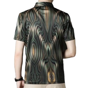 Primavera Verano nueva moda Flip cuello camisetas Casual versátil ropa occidental suelta popularidad Simple viaje hombres polos - Product Image 2