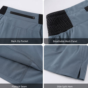 Shorts de course en tissu de qualité standard pour hommes, best-seller, anti-transpiration, infroissables, vente en gros, longueur au-dessus du genou - Product Image 4