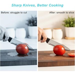 Elite Professional Manual <b>Knife</b> <b>Sharpener</b> 3 Stage Blade Sharpening System Ceramic Stone Tungsten Carbide Plate for Kitchen Use - Product Image 3