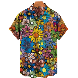 Camisa Hawaiana con Cuentas, Diseño de Calavera con Impresión Digital 3D, Corte Holgado, Tallas Grandes para Hombre - Product Image 2