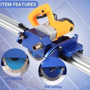Coupe-carreaux orbital électrique, meuleuse d'angle 2300W 8000 tr/min, longueur de coupe 71 pouces, lames pour coupe humide et sèche, biseautage et chanfreinage - Product Image 3