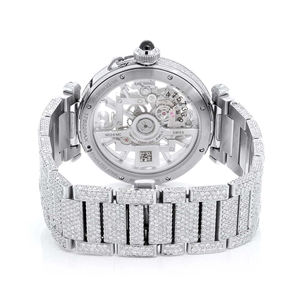 Iced Out Moissanite <b>Watch</b> VVS Diamond Hip Hop Fashion Stainless Steel <b>Quartz</b> 20mm Band Glass Dial <b>Men</b> - Product Image 5