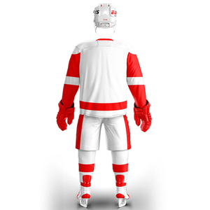 New Style High Quality Breathable Anti-Bacterial Quick Dry 100% Polyester Ice Hockey Uniform Sports Clothing for Sale - Product Image 6