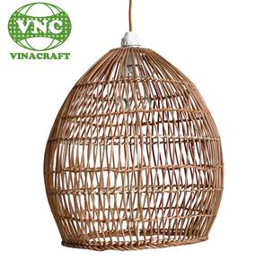 Lampe en rotin d'intérieur sûre, naturelle et écologique avec abat-jour amovible pour l'organisation du rangement à domicile - Product Image 3