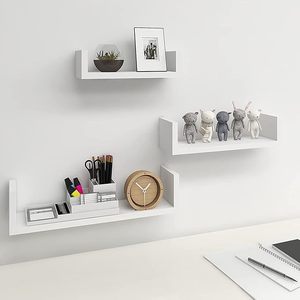 Étagère murale flottante en bois pour cuisine, salle de bain, salon, rangement de placard, vitrine murale en bois - Product Image 1