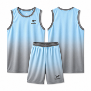 WARPRO Camiseta sin Mangas Unisex Azul Grisáceo, Transpirable, de Poliéster, para Todas las Temporadas, Cuello Redondo, Deportiva - Product Image 2