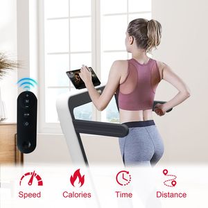 2-in-1 Home Office White Folding <b>Electric</b> <b>Treadmill</b> 2.5HP with Remote Control for Walking and Jogging for Desk Use - Product Image 2