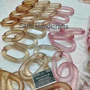 Chaînes en résine personnalisables, très grandes et aux couleurs claires, maillons en résine multicolores de grande taille disponibles. - Product Image 2