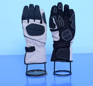 ถุงมือมอเตอร์ไซค์สีเทาดำคุณภาพดีเยี่ยม พร้อมแผ่นป้องกันข้อนิ้วแบบแข็ง ทนทานด้วยผ้าคอร์ดูร่า ป้องกันลมได้ทุกฤดู - Product Image 6